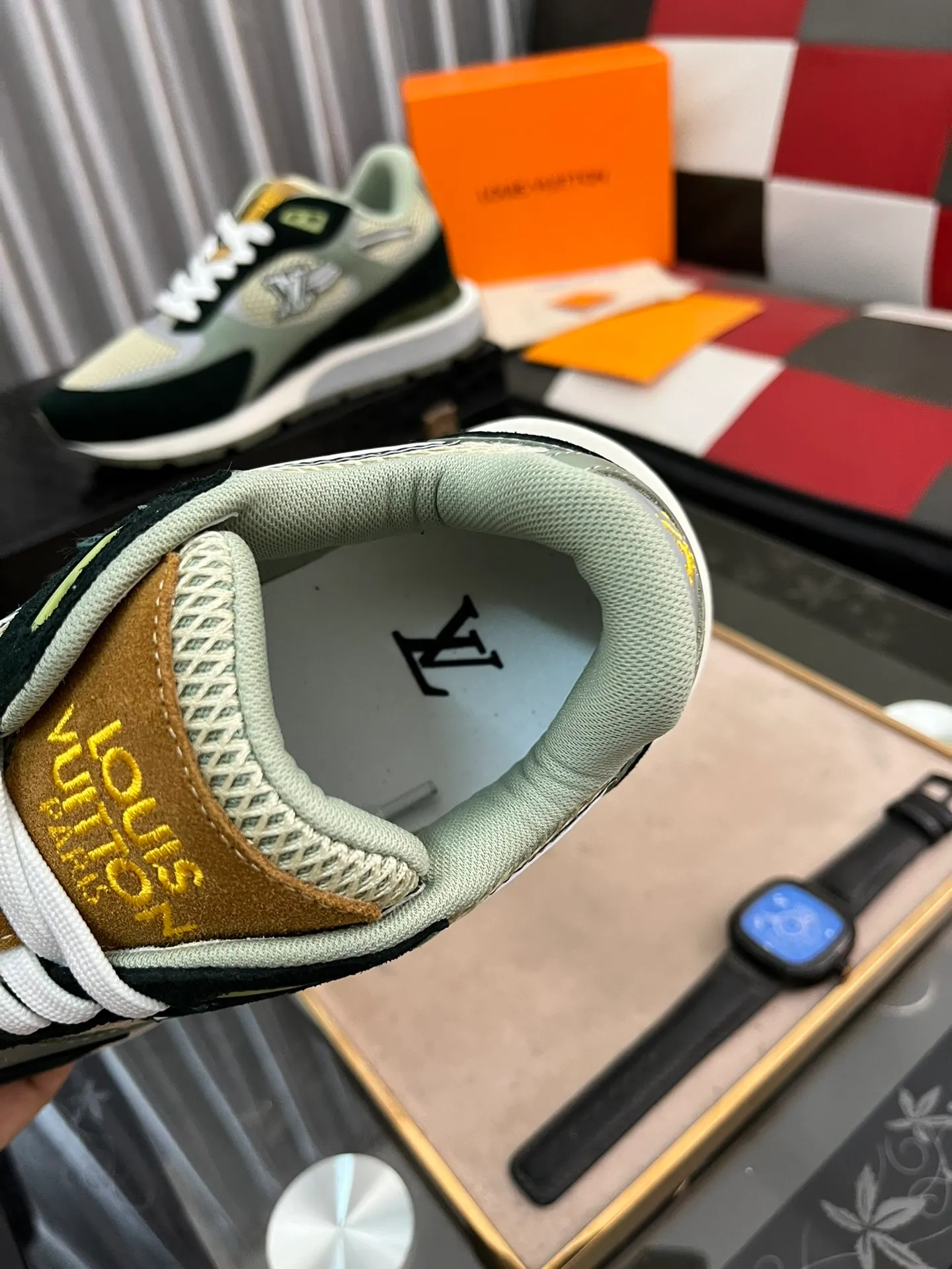 Men's Men's Shoes 💰660⌚️⌚️【LOUIS VUITTON) New 🍀LV Louis Vuitton*——LV classic dad shoes trendy shoes! Made of imported original soft calf leather, imported fly woven lining. Original wear-resistant rubber outsole! High quality products! Code number: 38-44